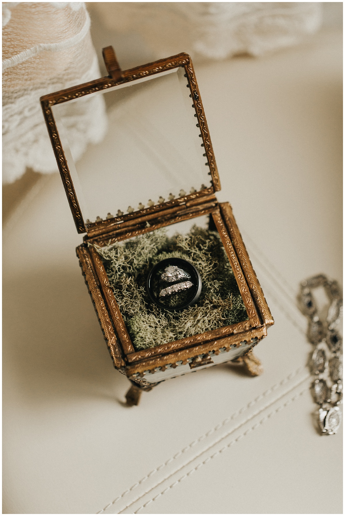 bhldn ring box, vintage wedding ring box