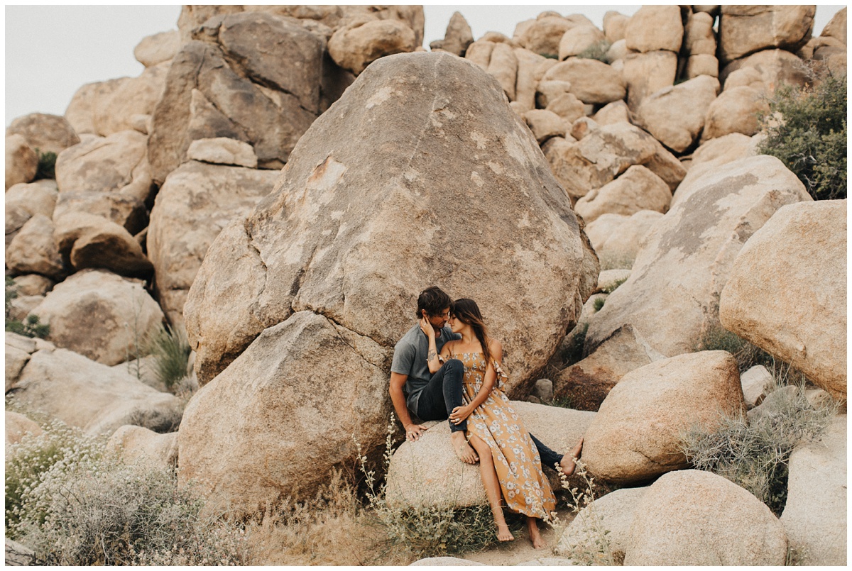 southern california wedding photographer, adventure session, anniversary, sunset, california, climbing boulders, intimate wedding photographer 