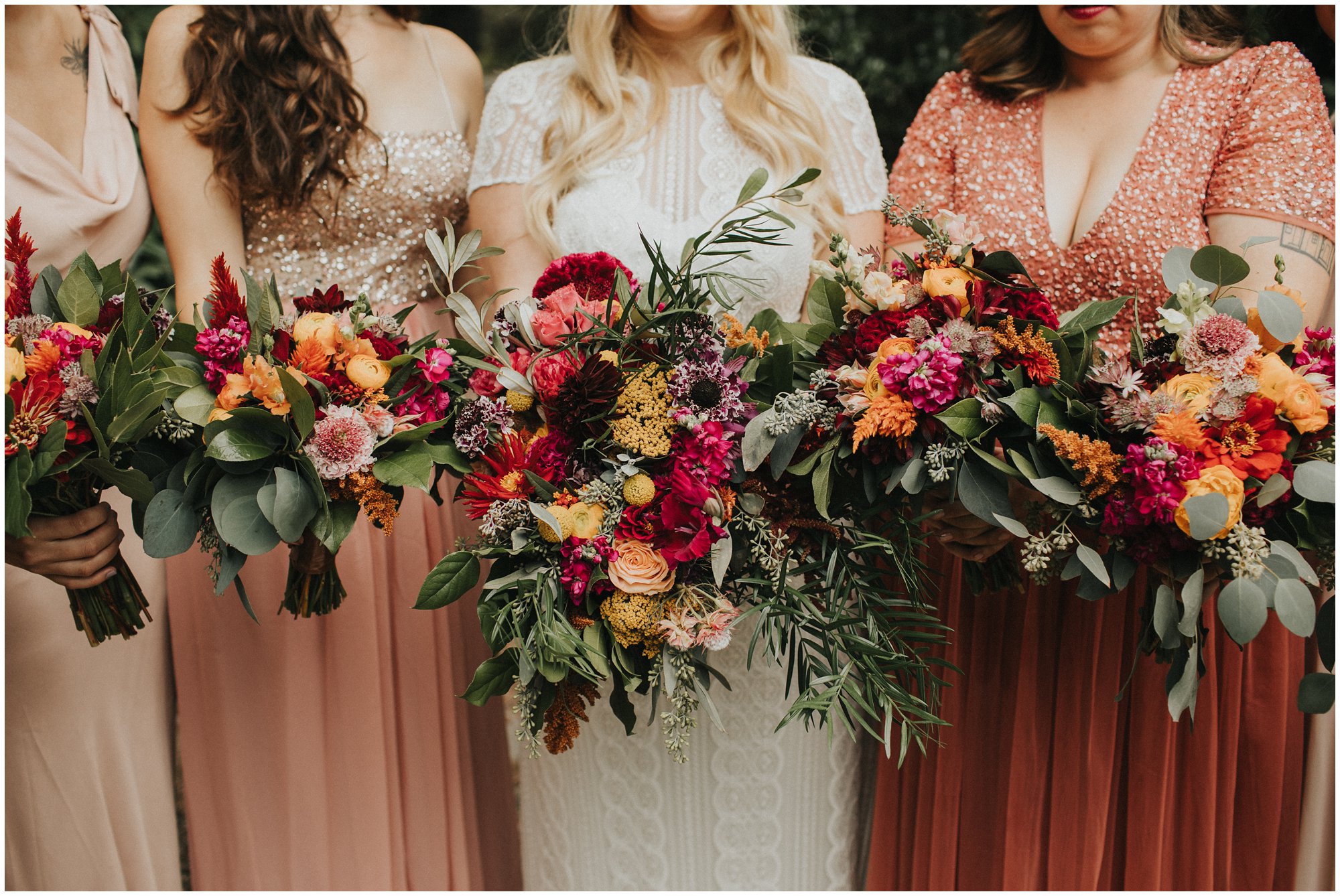 camp oneka wedding philadelphia photographer, wedding bouquets, allium floral design