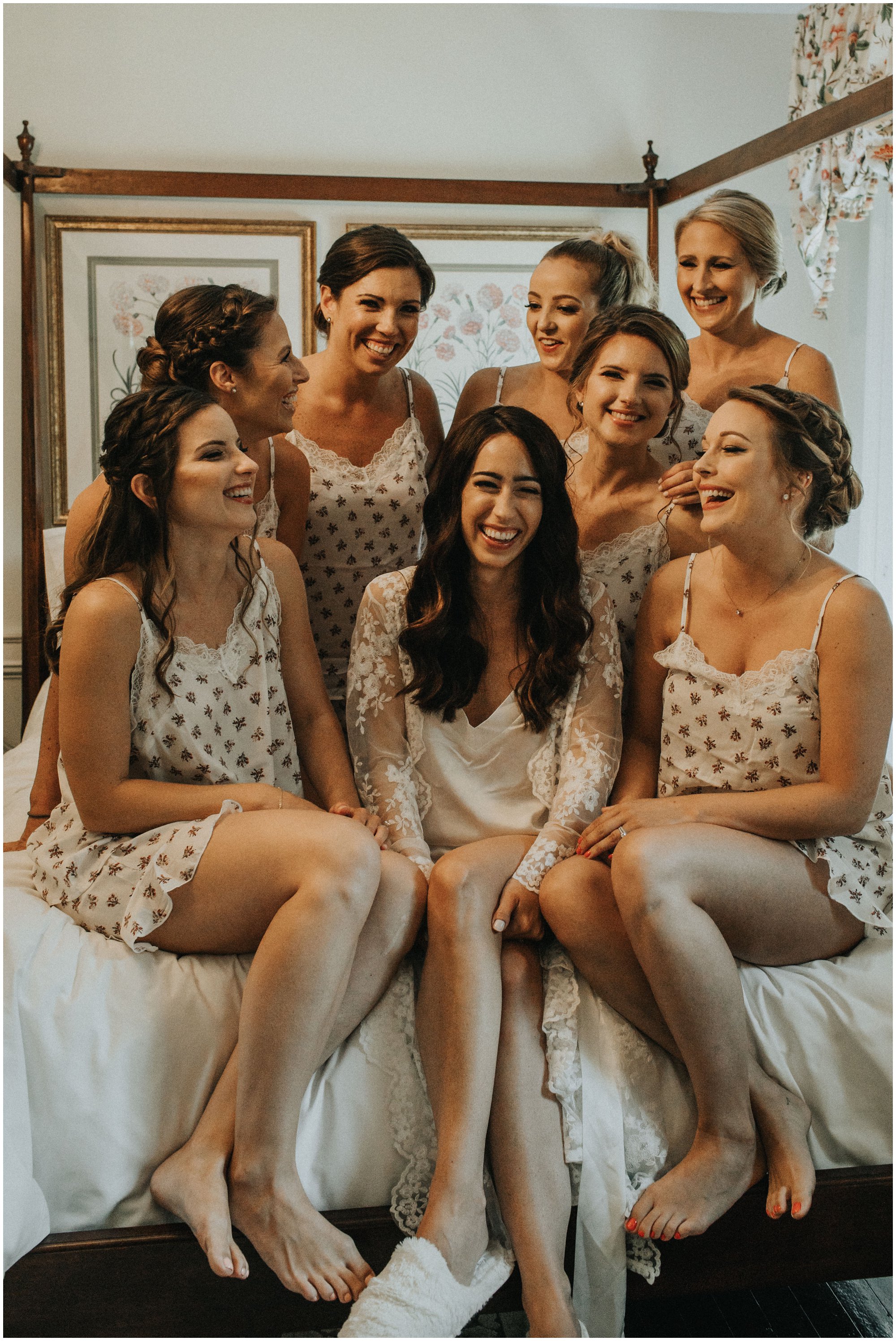 bridal party robe photos